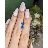 2.30&nbsp;Ct.Tw.Total Carat Weight Blue Sapphire Pair from Ceylon (Sri Lanka) Life Style