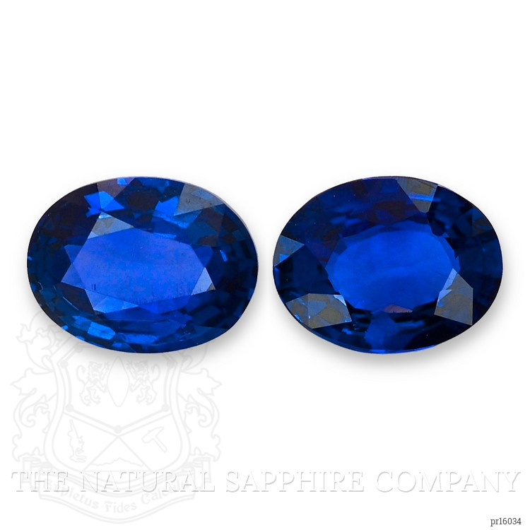 2.33 Ct.Tw. Blue Sapphire Pair from Ceylon (Sri Lanka)