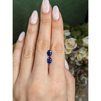 2.33&nbsp;Ct.Tw.Total Carat Weight Blue Sapphire Pair from Ceylon (Sri Lanka) Life Style