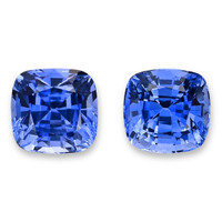 2.10&nbsp;Ct.Tw.Total Carat Weight Blue Sapphire Pair from Ceylon (Sri Lanka) Video