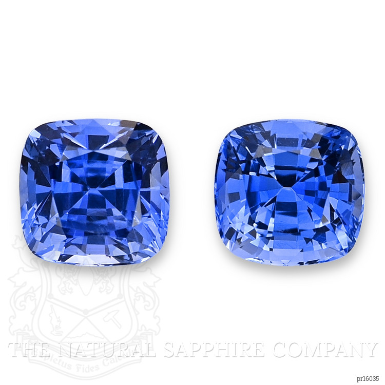 2.10 Ct.Tw. Blue Sapphire Pair from Ceylon (Sri Lanka)