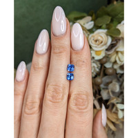 2.10&nbsp;Ct.Tw.Total Carat Weight Blue Sapphire Pair from Ceylon (Sri Lanka) Life Style