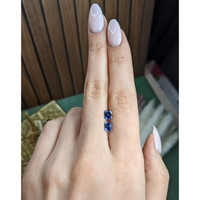 2.05&nbsp;Ct.Tw.Total Carat Weight Blue Sapphire Pair from Ceylon (Sri Lanka) Life Style