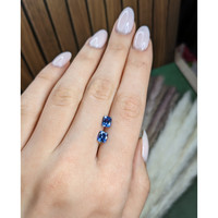 2.05&nbsp;Ct.Tw.Total Carat Weight Blue Sapphire Pair from Ceylon (Sri Lanka) Life Style