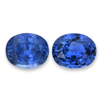 2.02&nbsp;Ct.Tw.Total Carat Weight Blue Sapphire Pair from Ceylon (Sri Lanka) Video