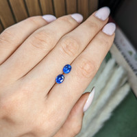 2.02&nbsp;Ct.Tw.Total Carat Weight Blue Sapphire Pair from Ceylon (Sri Lanka) Life Style