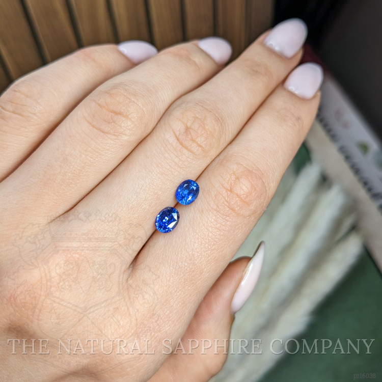 2.02 Ct.Tw. Blue Sapphire Pair from Ceylon (Sri Lanka)