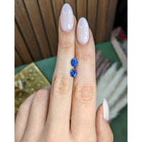 2.02&nbsp;Ct.Tw.Total Carat Weight Blue Sapphire Pair from Ceylon (Sri Lanka) Life Style