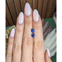 2.02&nbsp;Ct.Tw.Total Carat Weight Blue Sapphire Pair from Ceylon (Sri Lanka) Life Style