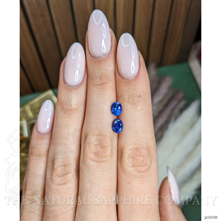 2.02 Ct.Tw. Blue Sapphire Pair from Ceylon (Sri Lanka)