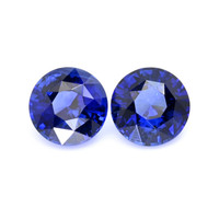 2.42&nbsp;Ct.Tw.Total Carat Weight Blue Sapphire Pair from Ceylon (Sri Lanka) Video
