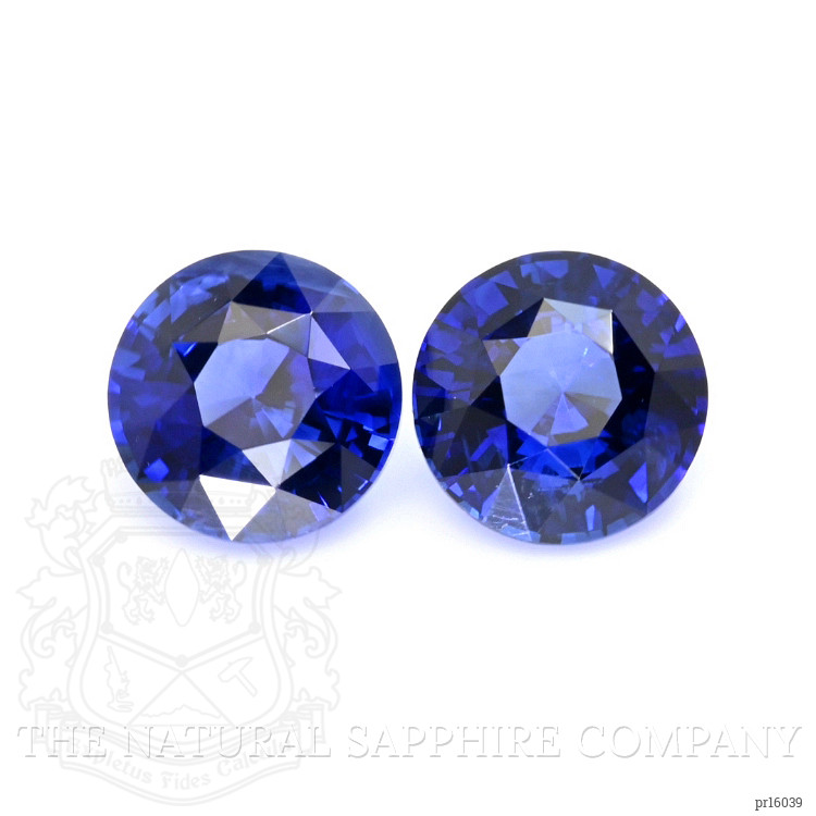 2.42 Ct.Tw. Blue Sapphire Pair from Ceylon (Sri Lanka)