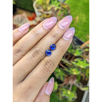 2.42&nbsp;Ct.Tw.Total Carat Weight Blue Sapphire Pair from Ceylon (Sri Lanka) Life Style