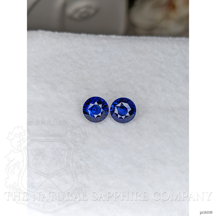 2.42 Ct.Tw. Blue Sapphire Pair from Ceylon (Sri Lanka)