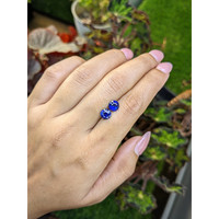 2.42&nbsp;Ct.Tw.Total Carat Weight Blue Sapphire Pair from Ceylon (Sri Lanka) Life Style
