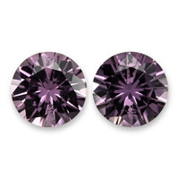 0.80&nbsp;Ct.Tw.Total Carat Weight Purple Sapphire Pair from Ceylon (Sri Lanka) Video