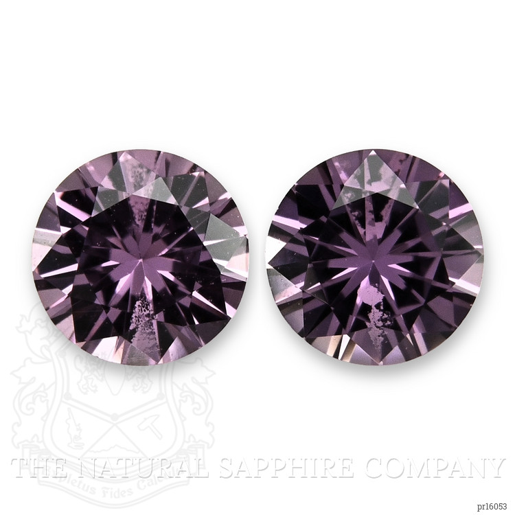 0.80 Ct.Tw. Purple Sapphire Pair from Ceylon (Sri Lanka)