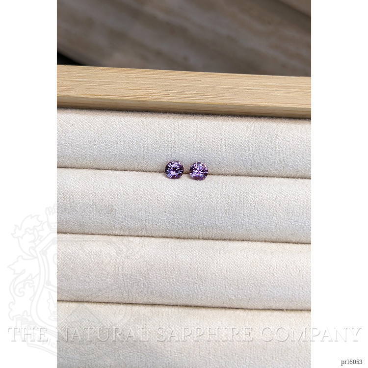 0.80 Ct.Tw. Purple Sapphire Pair from Ceylon (Sri Lanka)