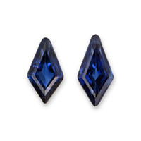 0.66 Ct.Tw.Total Carat Weight Blue Sapphire Pair from Madagascar Video