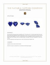 2.80&nbsp;Ct.Tw.Total Carat Weight Blue Sapphire Pair from Ceylon (Sri Lanka) Appraisal