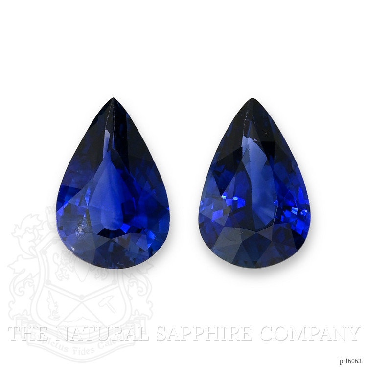 2.61 Ct.Tw. Blue Sapphire Pair from Ceylon (Sri Lanka)