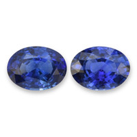 2.82&nbsp;Ct.Tw.Total Carat Weight Blue Sapphire Pair from Ceylon (Sri Lanka) Video