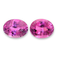 3.92 Ct.Tw.Total Carat Weight Pink Sapphire Pair from Madagascar Video