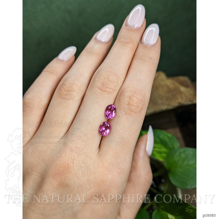 3.92 Ct.Tw. Pink Sapphire Pair from Madagascar