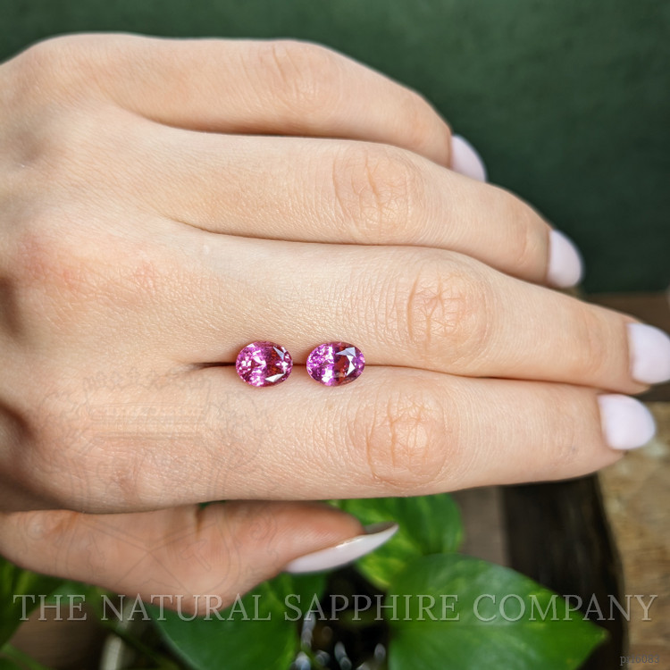 3.92 Ct.Tw. Pink Sapphire Pair from Madagascar