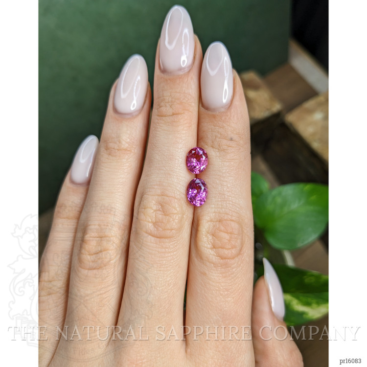 3.92 Ct.Tw. Pink Sapphire Pair from Madagascar