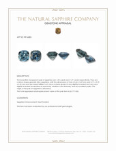 2.29&nbsp;Ct.Tw.Total Carat Weight Greenish Blue Sapphire Pair from Montana Appraisal