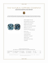 2.29&nbsp;Ct.Tw.Total Carat Weight Greenish Blue Sapphire Pair from Montana Scan Report
