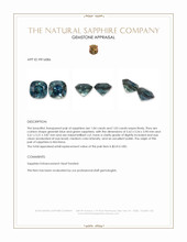 2.07&nbsp;Ct.Tw.Total Carat Weight Greenish Blue Sapphire Pair from Montana Appraisal