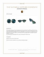 1.86 Ct.Tw.Total Carat Weight Greenish Blue Sapphire Pair from Montana Appraisal