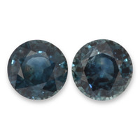 2.42 Ct.Tw.Total Carat Weight Greenish Blue Sapphire Pair from Montana Video