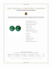 8.71&nbsp;Ct.Tw.Total Carat Weight Malachite Pair from Madagascar Scan Report