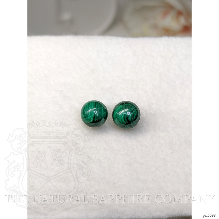 8.71 Ct.Tw. Malachite Pair from Madagascar