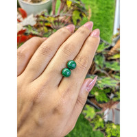 9.63&nbsp;Ct.Tw.Total Carat Weight Malachite Pair from Madagascar Life Style
