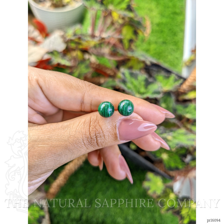 9.63 Ct.Tw. Malachite Pair from Madagascar