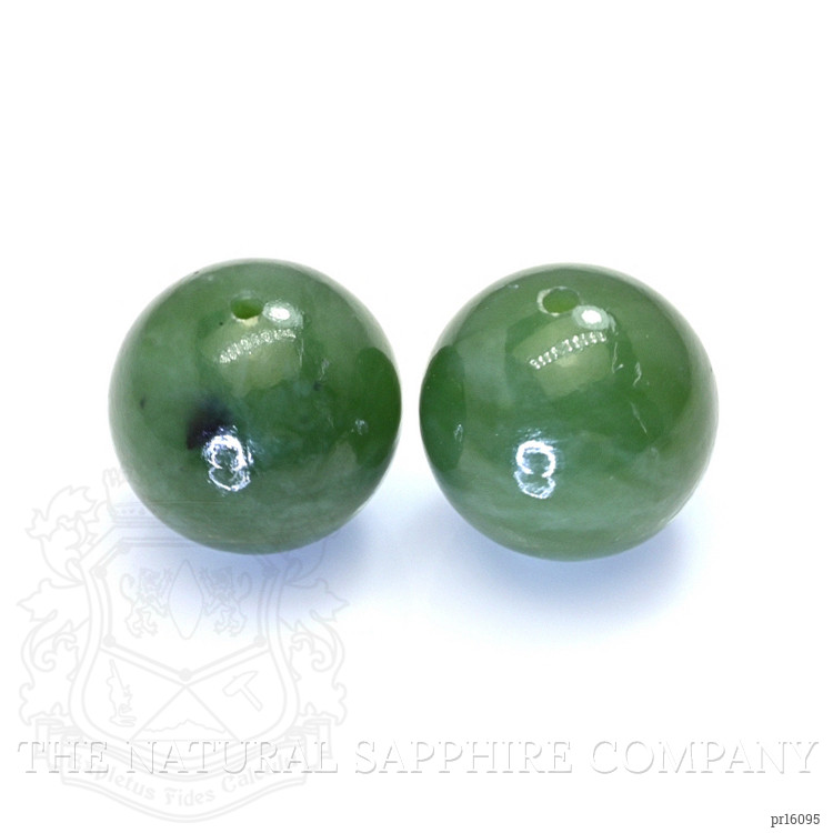 15.54 Ct.Tw. Green Jade Pair from Burma (Myanmar)