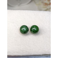 15.54&nbsp;Ct.Tw.Total Carat Weight Green Jade Pair from Burma (Myanmar) Life Style