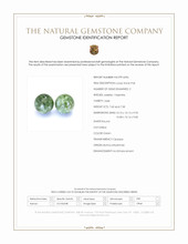 15.18 Ct.Tw.Total Carat Weight Green Jade Pair from Burma (Myanmar) Scan Report