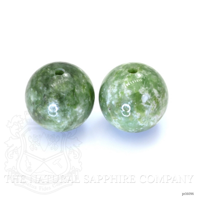 15.18 Ct.Tw. Green Jade Pair from Burma (Myanmar)
