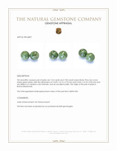 15.21&nbsp;Ct.Tw.Total Carat Weight Green Jade Pair from Burma (Myanmar) Appraisal