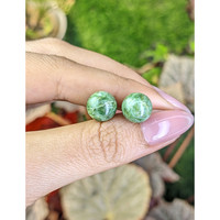 15.21&nbsp;Ct.Tw.Total Carat Weight Green Jade Pair from Burma (Myanmar) Life Style