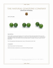 15.65&nbsp;Ct.Tw.Total Carat Weight Green Jade Pair from Burma (Myanmar) Appraisal