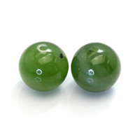 15.65&nbsp;Ct.Tw.Total Carat Weight Green Jade Pair from Burma (Myanmar) Video