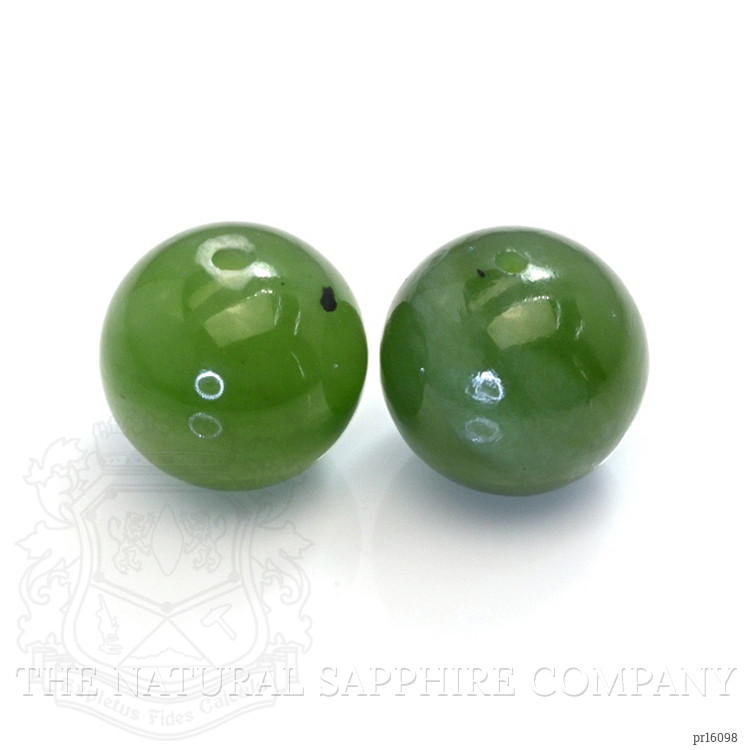 15.65 Ct.Tw. Green Jade Pair from Burma (Myanmar)