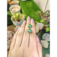 15.65&nbsp;Ct.Tw.Total Carat Weight Green Jade Pair from Burma (Myanmar) Life Style