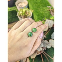 15.65&nbsp;Ct.Tw.Total Carat Weight Green Jade Pair from Burma (Myanmar) Life Style